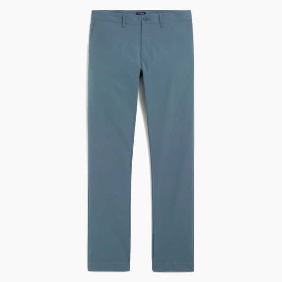 New JCREW Mens 33 / 32 Slim-fit tech chino pant Mountain Fog $98 AA712 - Picture 1 of 3